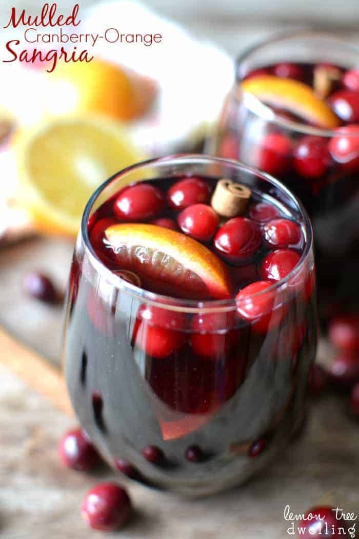 Heart Warmer  Mulled Cranberry Lemon Wine