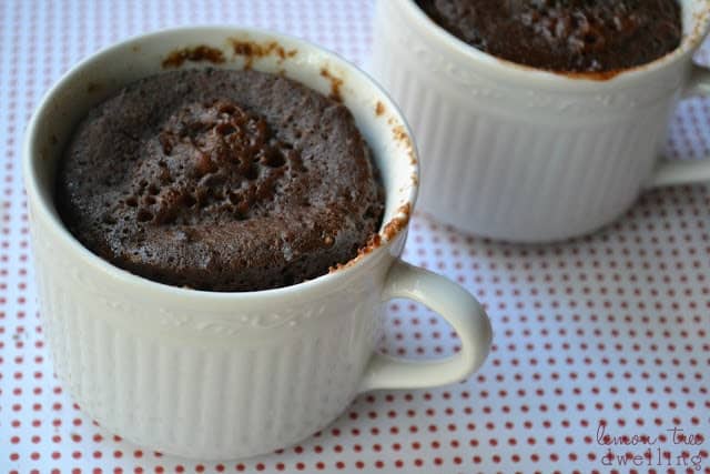 Baked 5 Minute Chocolate Mocha Mug Cake