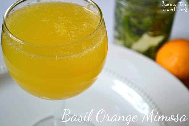 Basil Orange Mimosa will awaken your senses on your next brunch!