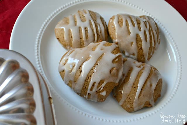 Quick & Easy Gingerbread Scones with a sweet lemon glaze - the perfect breakfast treat!