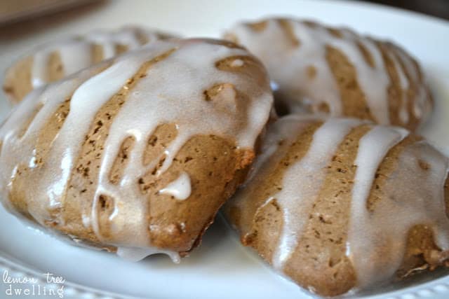 Quick & Easy Gingerbread Scones with a sweet lemon glaze - the perfect breakfast treat!