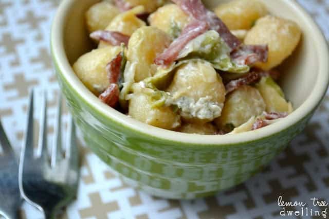 Bacon Blue Cheese Gnocchi will be your new comfort food!