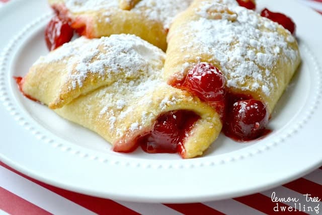 Cherry Cheesecake Breakfast Bundles are a decadent brunch item or a quick cherry dessert.