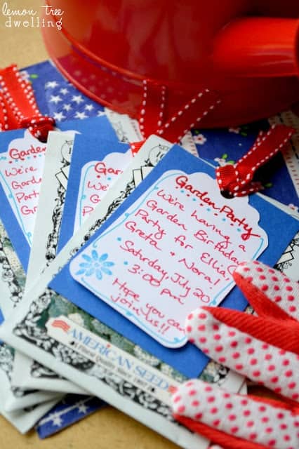 diy garden party invitations lemon tree dwelling flower seed paper invitations