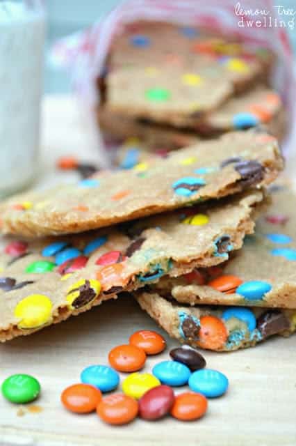 Peanut Butter M&M Cookies - I Heart Naptime