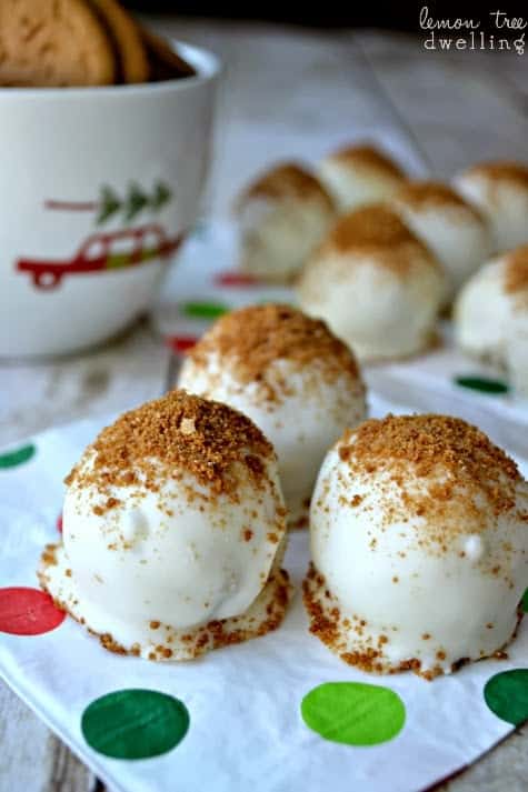 Gingerbread Buckeyes - a festive holiday twist on a classic!