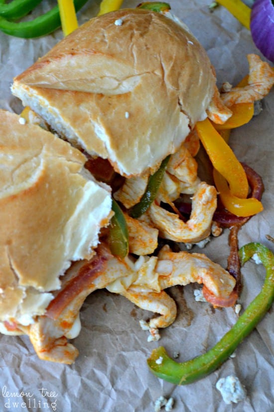 Buffalo Chicken Cheesesteaks combines two delicious flavors into this game day sandwich.