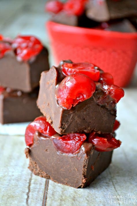 Chocolate Cherry Cordial Fudge | Lemon Tree Dwelling