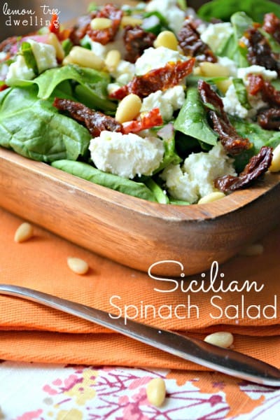Sicilian Spinach Salad