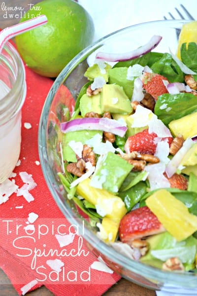 Tropical Spinach Salad