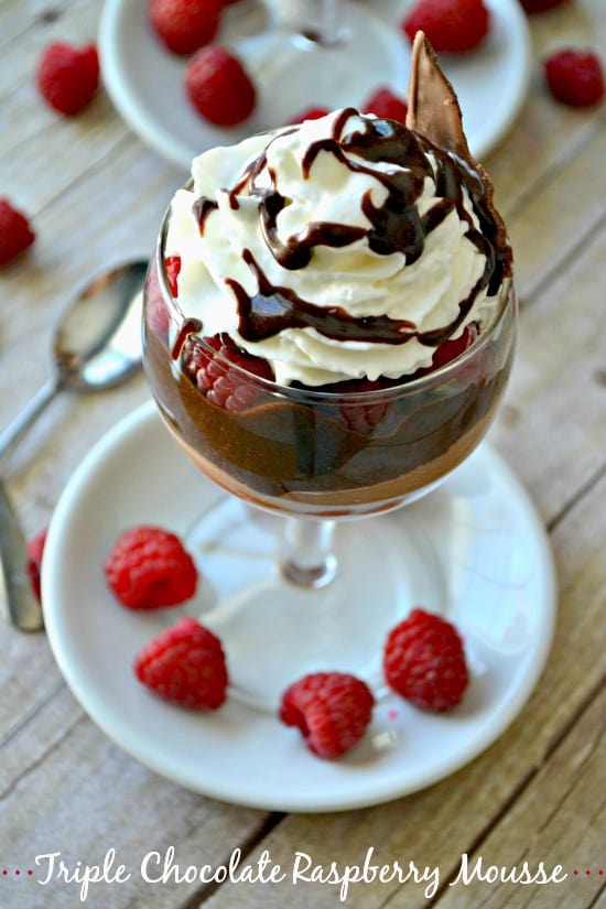 Chocolate raspberry Mousse 1b