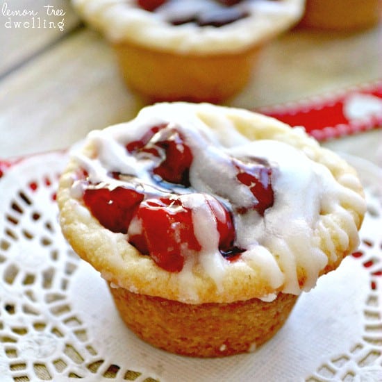 Cherry Pie Cookie Cups