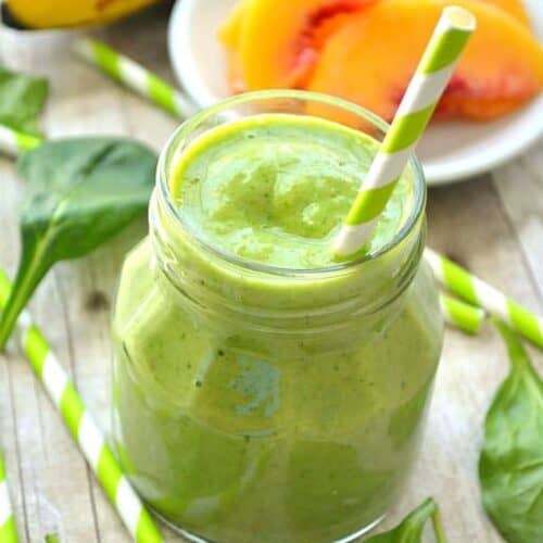 Pineapple Peach Mango Green Smoothie