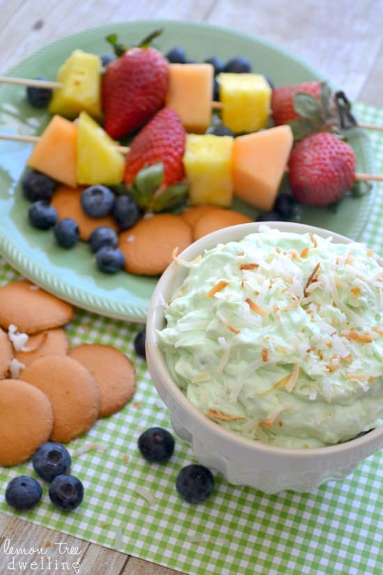 If you love dessert dips, this Pistachio Pineapple Dip is for you! It's a deliciously sweet, creamy dip made with just 5 ingredients. Perfect for dipping cookies, fruit, or whatever your heart desires!