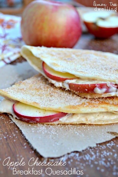 Apple Cheesecake Breakfast Quesadillas 1