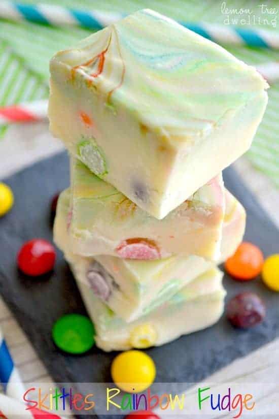 Skittles Rainbow Fudge 4