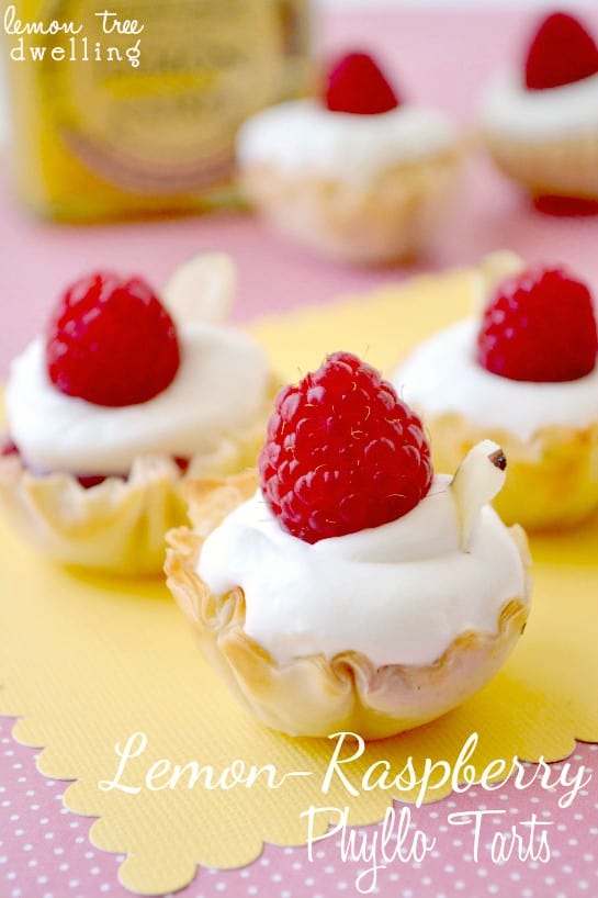 Lemon-Raspberry Phyllo Tarts 1c