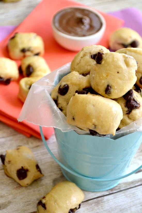 Chocolate Chip Soft Pretzel Bites | Lemon Tree Dwelling