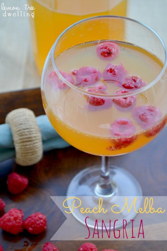 Peach Melba Sangria 1