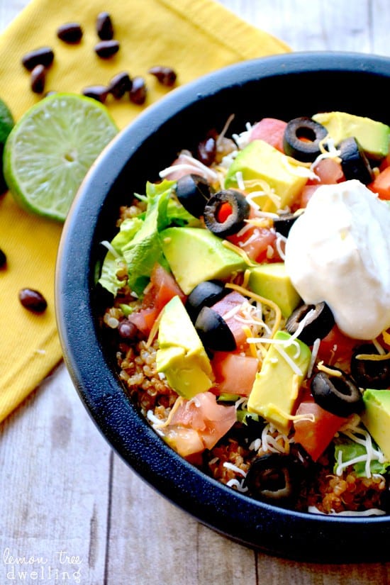 Quinoa Taco Bowls Lemon Tree Dwelling