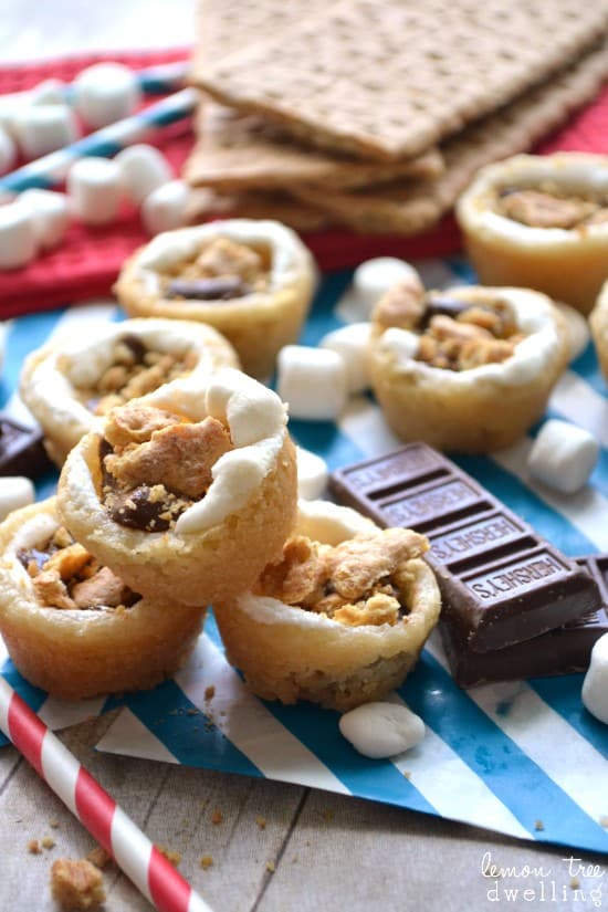 Mini S'mores Cookie Cups - Cooking Classy