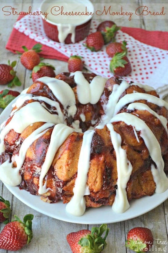 Strawberry Cheesecake Monkey Bread 3c