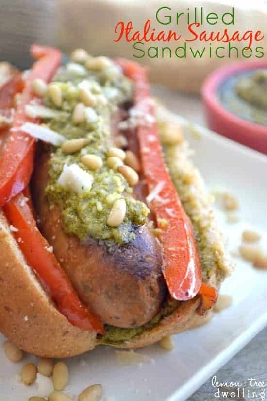 Grilled italian sausage clearance recipes