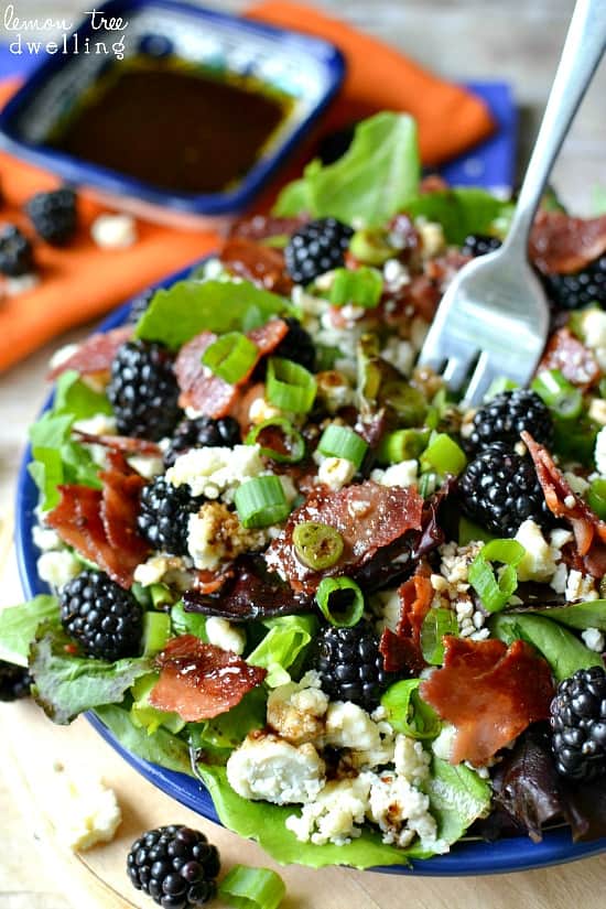 Blackberry, Bacon  Blue Cheese Salad  Lemon Tree Dwelling