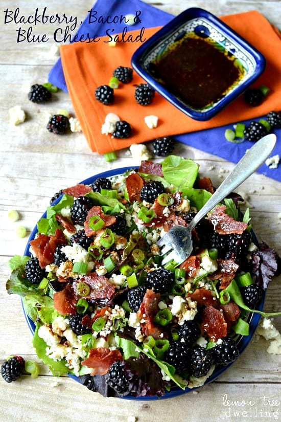 Blackberry, Bacon & Blue Cheese Salad w/ Honey Balsamic Vinaigrette