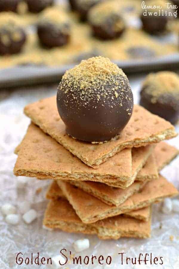 Golden S'moreo Truffles