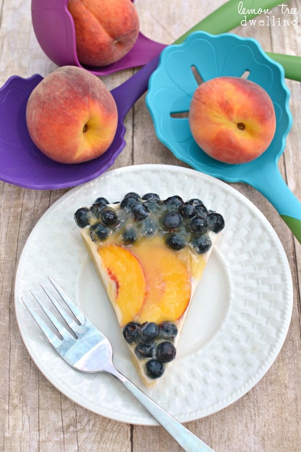 Fresh Blueberry Peach Tart & Kizmos Flora Collection giveaway!