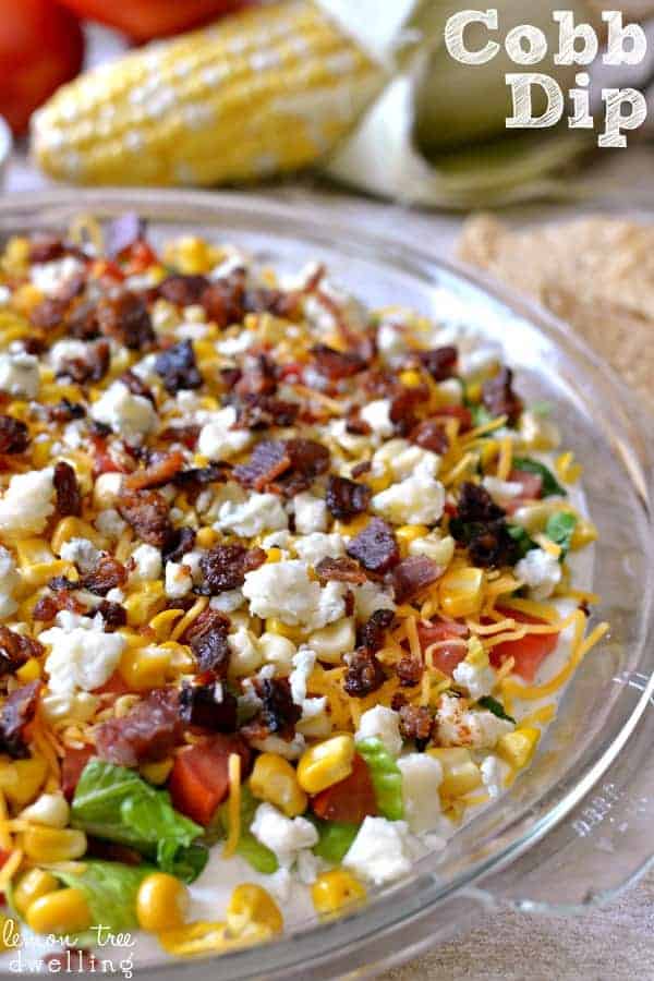 Cobb Dip - SO delicious with tortilla chips!