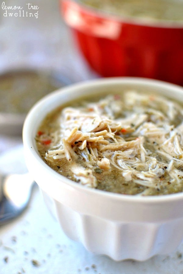  Deliciously seasoned, shredded Italian chicken you can make in the crock pot!