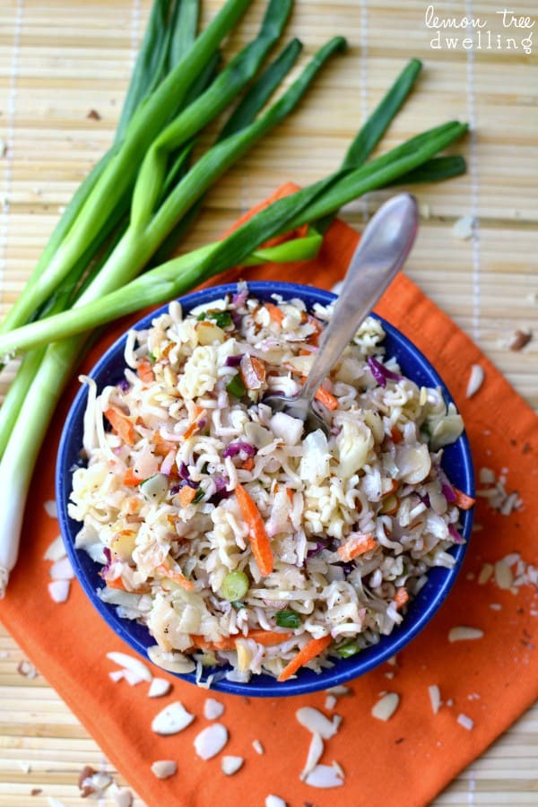 Ramen Noodle Sumi Salad - perfect for feeding a crowd!