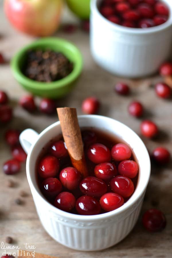  Spiced Cranberry Apple Cider, is a perfect blend of all the tastes of winter. This quick and easy hot drink is made in a slow cooker and makes for a wonderful holiday drink.