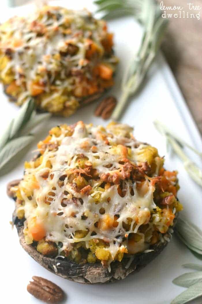 Thanksgiving Leftover Stuffed Mushrooms Lemon Tree Dwelling