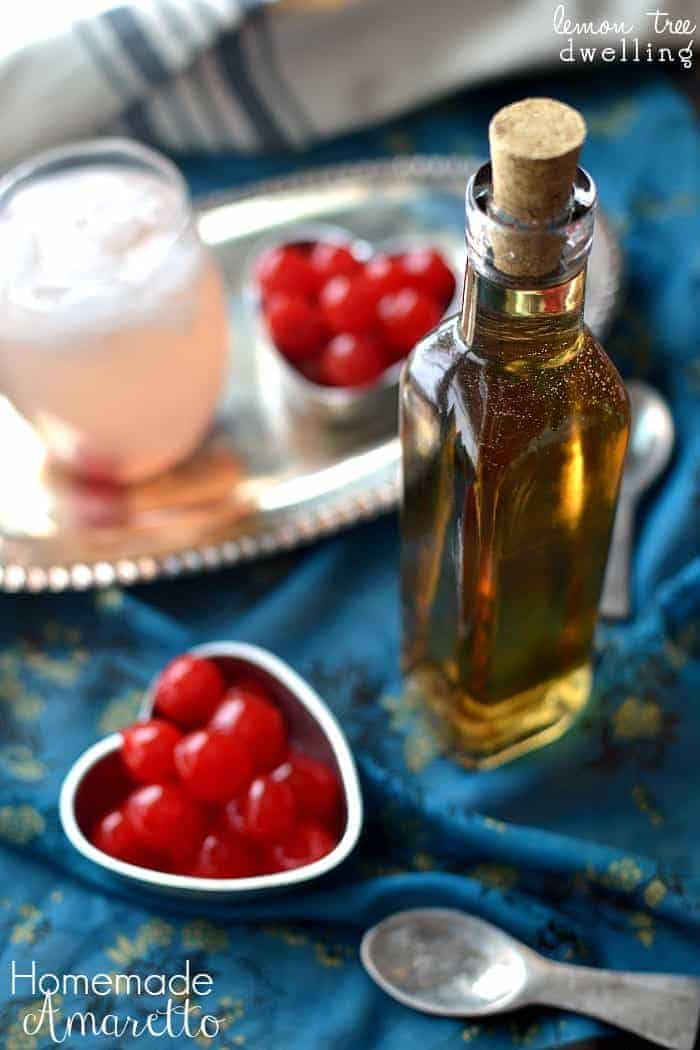 Homemade Amaretto - this would make such a great gift for Valentine's Day!