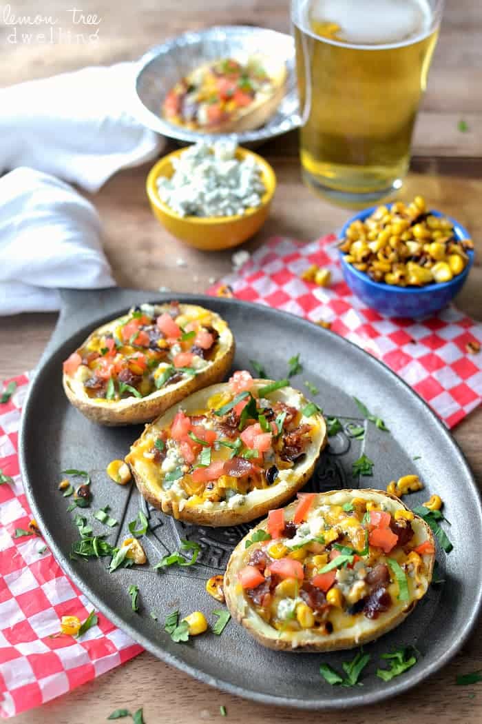 Loaded Cobb Potato Skins. WOW do these look amazing!