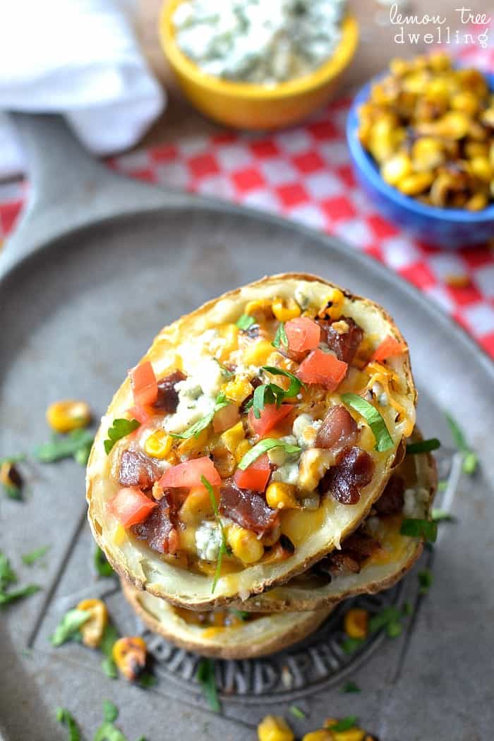Loaded Cobb Potato Skins. WOW do these look amazing!