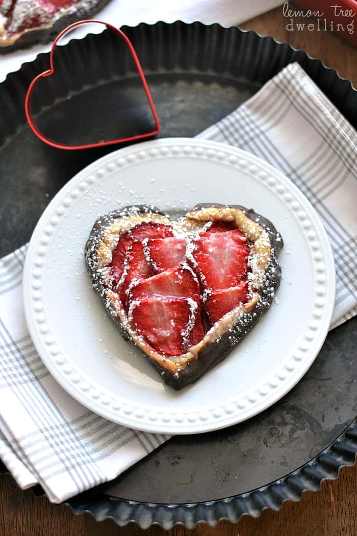 Chocolate Covered Strawberry Galette. So simple & sweet!!