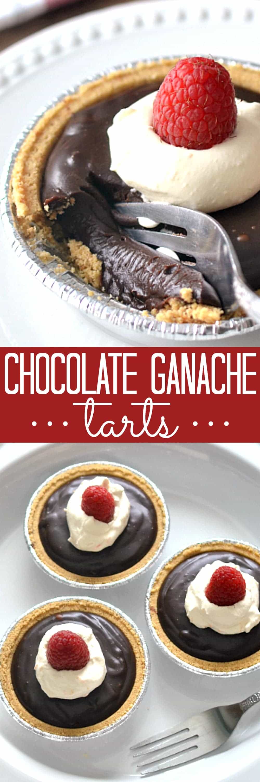  Rich Chocolate Ganache Tarts topped with fresh orange whipped cream  and raspberries. Simple, elegant, and so incredibly decadent!!