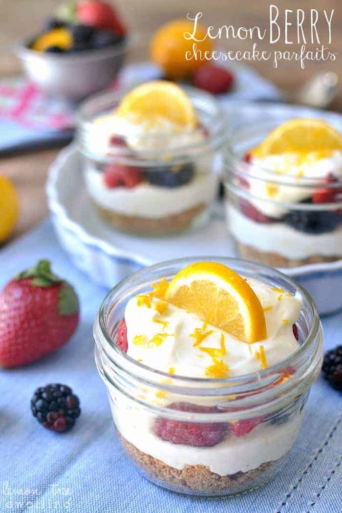 Lemon Berry Cheesecake Parfait