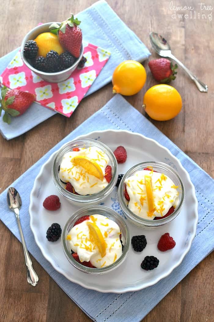 Lemon-Berry Cheesecake Parfaits - Kitchen Confidante®