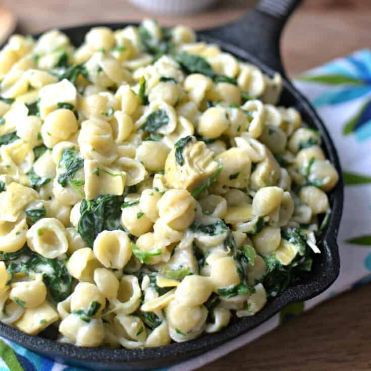 3-Cheese Spinach Artichoke Mac & Cheese