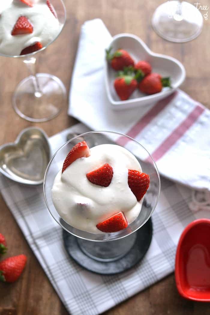  Strawberries Romanoff is a simple, elegant dessert that's perfect for Valentine's Day or date night in! 