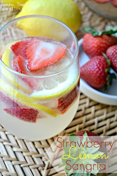 Strawberry Lemon Sangria 
