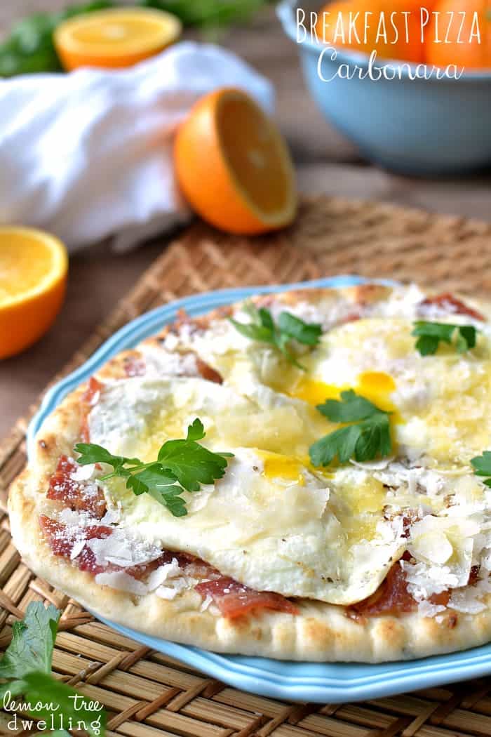 Breakfast Pizza Carbonara 1