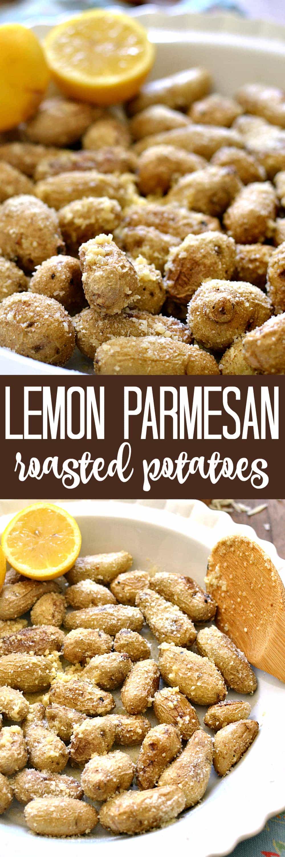 Lemon Parmesan Roasted Potatoes - a simple and delicious side dish! Perfect for spring!