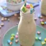 This Lucky Charms Milkshake will remind you of your childhood and the milk at the end of the cereal bowl.