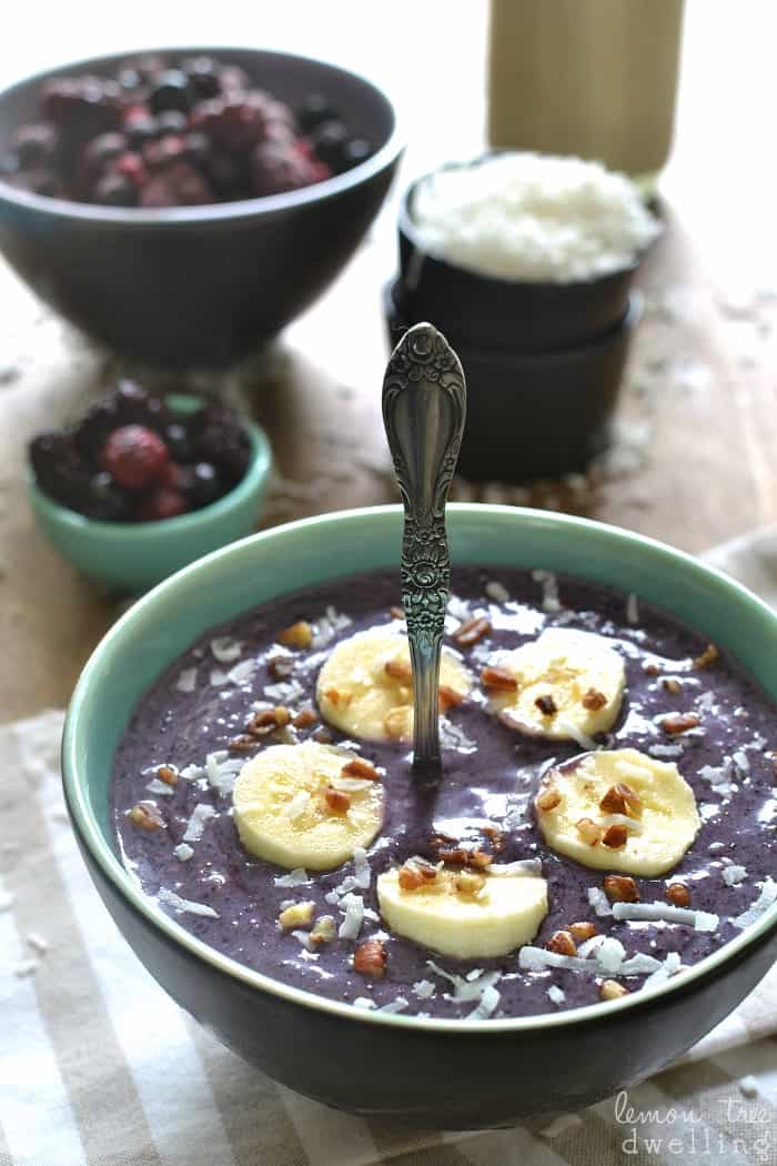 Triple Berry Banana Smoothie Bowl   Lemon Tree Dwelling